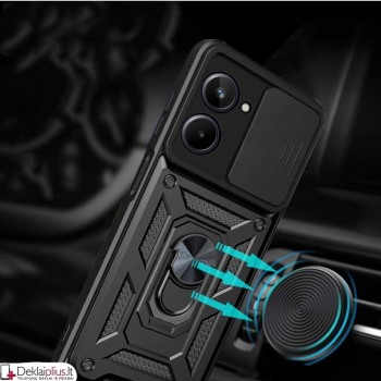 5in1 smūgiams atsparus dėklas su žiedu ir kameros apsauga (Realme 10)